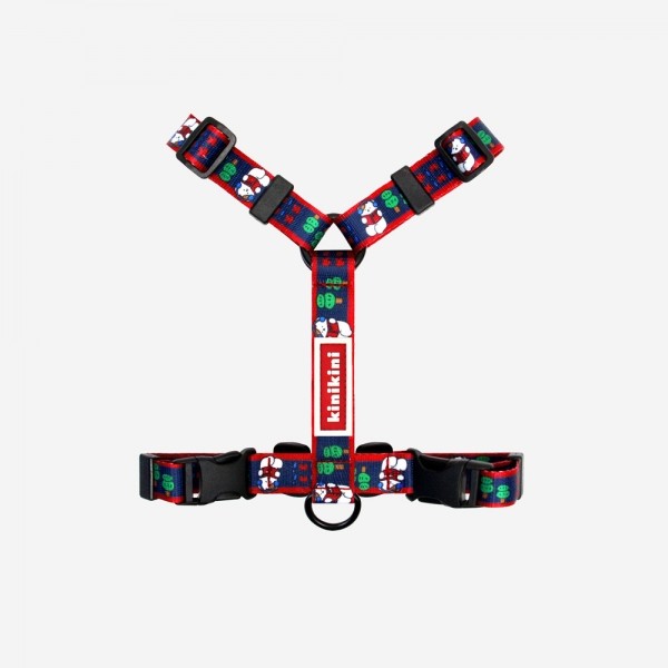 페오펫몰,[양육비특가] 키니키니 리딩 무무 H형 하네스 (네이비)