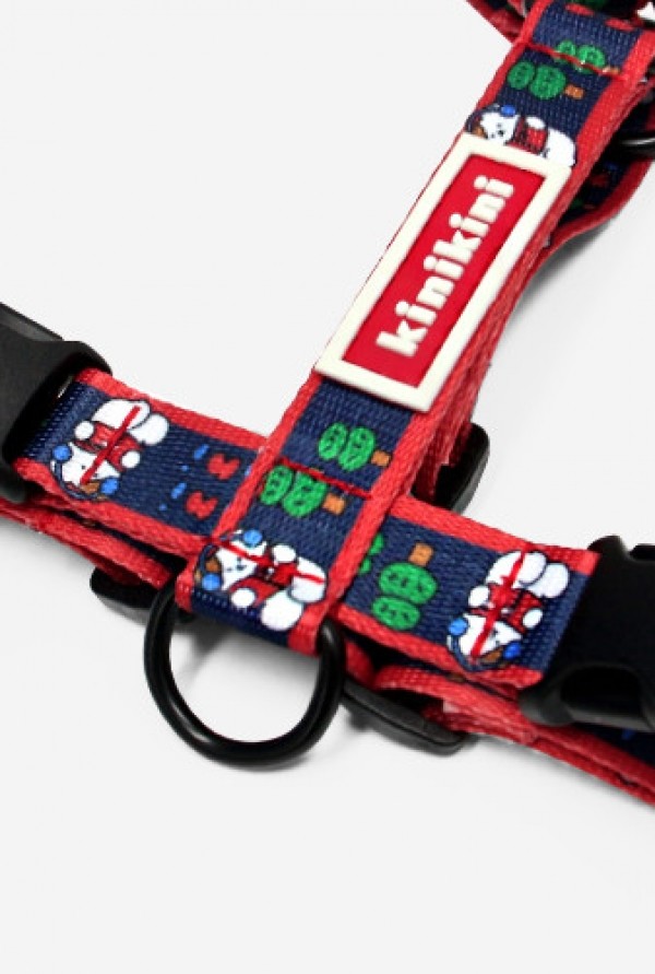 페오펫몰,[양육비특가] 키니키니 리딩 무무 H형 하네스 (네이비)