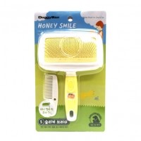 도기맨 허니 스마일 강아지 고양이 슬리커 브러쉬 S NHS-58 [최저가]