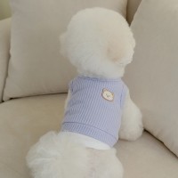 루앤담 와플 레이어드 니트 조끼 - 라일락퍼플