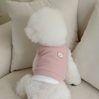 루앤담 와플 레이어드 니트 조끼 - 인디핑크
