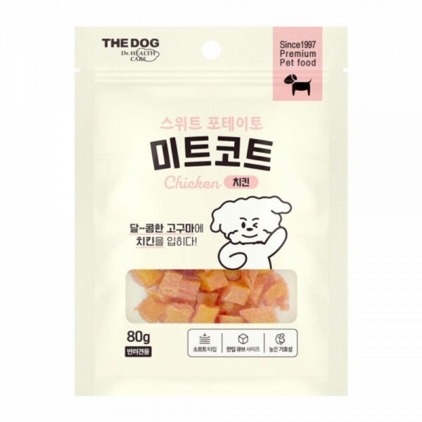 페오펫몰,더독 미트코트 스위트포테이토 치킨 80g [최저가]