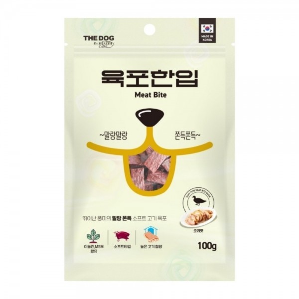 페오펫몰,더독 육포한입 오리 100g [최저가]
