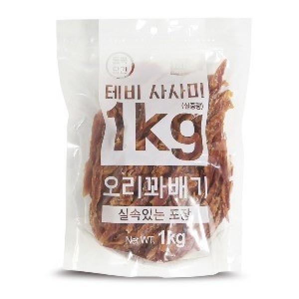 페오펫몰,[Tabby]테비사사미 실속포장(1kg/오리꽈배기) [최저가]
