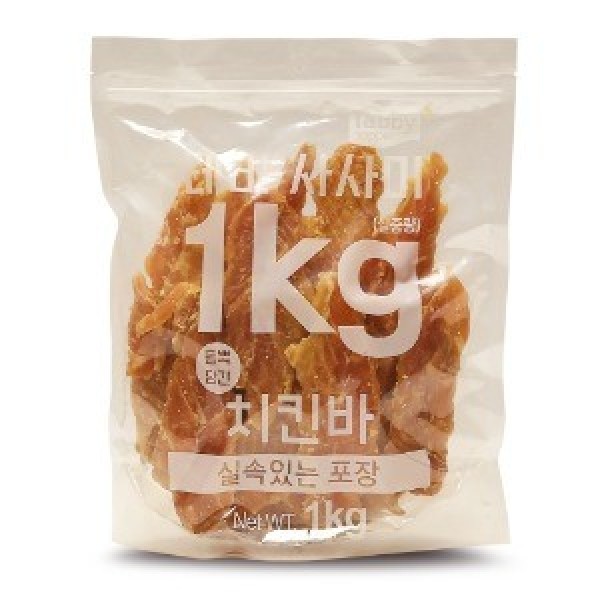 페오펫몰,[Tabby]테비사사미 실속포장(1kg/치킨바) [최저가]