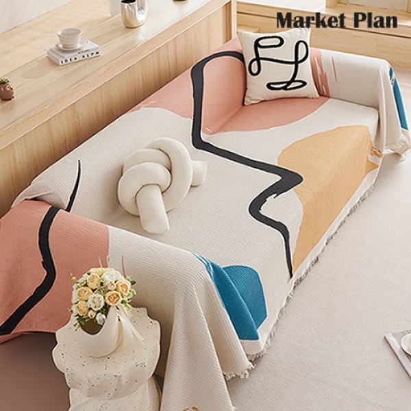 페오펫몰,[반려인혜택]마켓플랜 북유럽 콤비 순면 소파패드 180x260