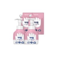 [반려인혜택]해피홈 SAFE365 핸드워시 핑크 용기 350ml 2개+리필 200ml 2개