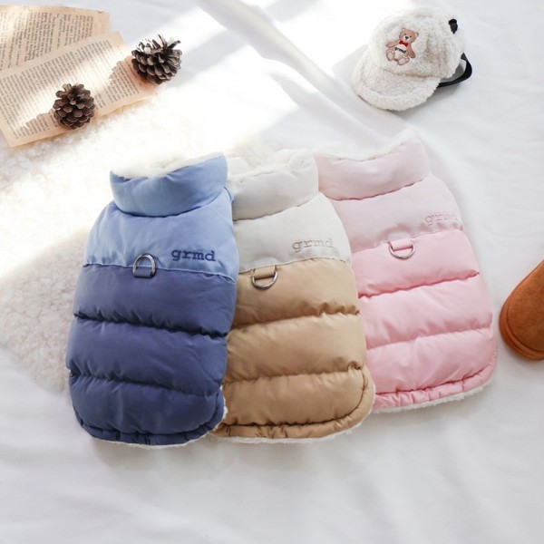 페오펫몰,스노우베어 하네스 양면패딩, 강아지겨울, 강아지패딩, 강아지산책룩, 강아지겨울신상
