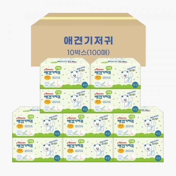 페오펫몰,아몬스 수컷 기저귀 중형 10매 10개(1박스)