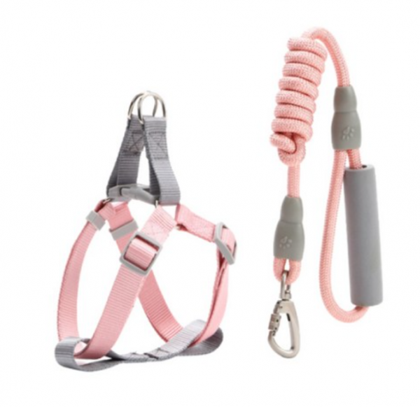 페오펫몰,[위드어스] 담다 안전고리 A형 하네스 세트 핑크 ML [최저가]