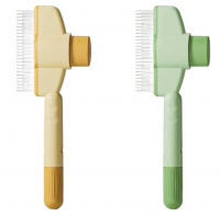 [라피아노] 반려동물 원터치 브러쉬 저자극 강아지 고양이 빗 (2 color) [최저가]