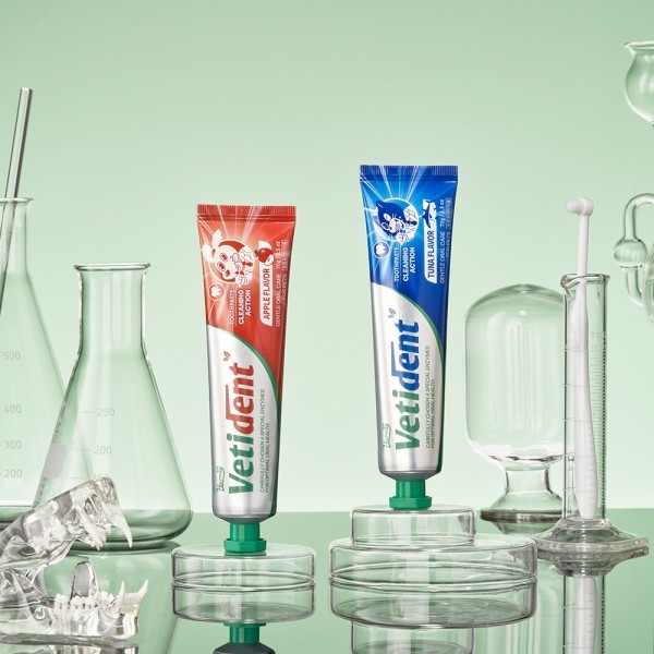 페오펫몰,[허레이][꽃길특가] 프로 베티덴트 치약 사과향+참치향 2개 SET 바르는 겔제형