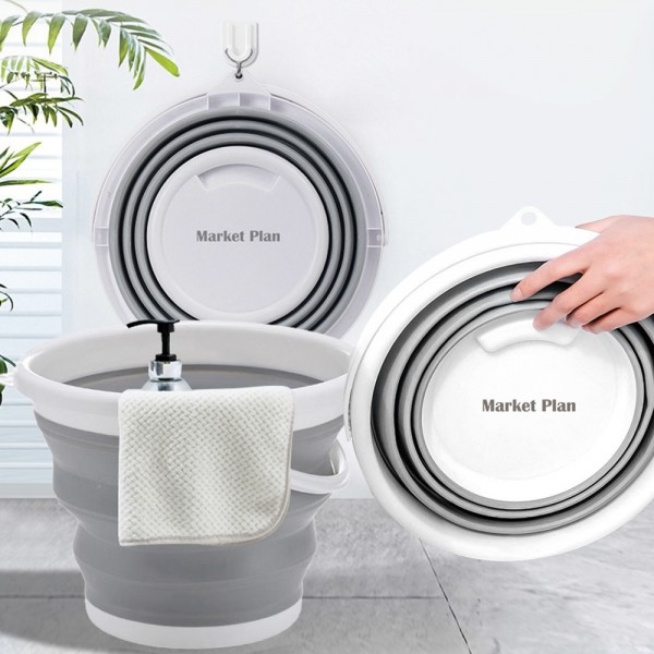 마켓플랜 다용도 접이식 바스켓 통 바구니 10L