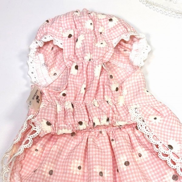 페오펫몰,플로피이얼스[꽃길특가]핑크데이지 엘라스틱 드레스