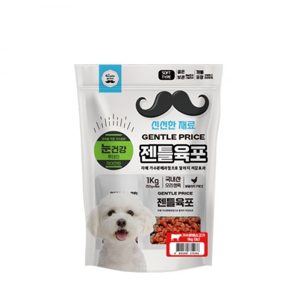 페오펫몰,[스페푸] 젠틀육포 강아지간식 1kg 소고기,소간,연어 선택