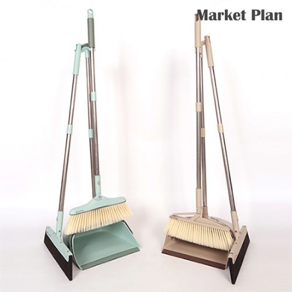 페오펫몰,[반려인혜택]마켓플랜 3in1 싹쓰리 빗자루 쓰레받기 3종세트