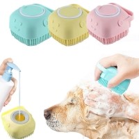 크레용펫 강아지 고양이 샴푸 브러쉬 목욕 마사지 목욕솔
