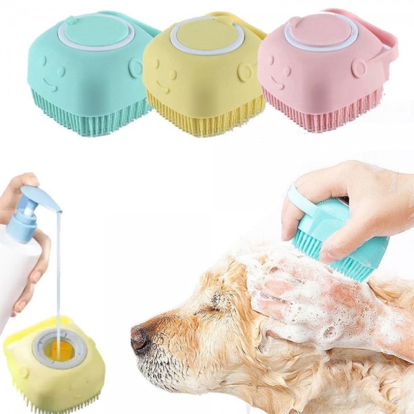 페오펫몰,크레용펫 강아지 고양이 샴푸 브러쉬 목욕 마사지 목욕솔