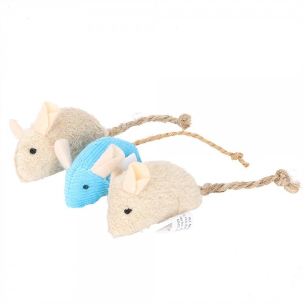 페오펫몰,크레용펫 고양이 쥐 인형 3p 세트 사냥 장난감