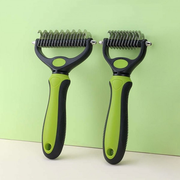 페오펫몰,크레용펫 엉킨털 제거 듀얼 디매팅 브러쉬 (2size)
