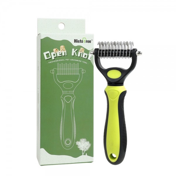 페오펫몰,크레용펫 엉킨털 제거 듀얼 디매팅 브러쉬 (2size)