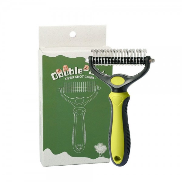 페오펫몰,크레용펫 엉킨털 제거 듀얼 디매팅 브러쉬 (2size)