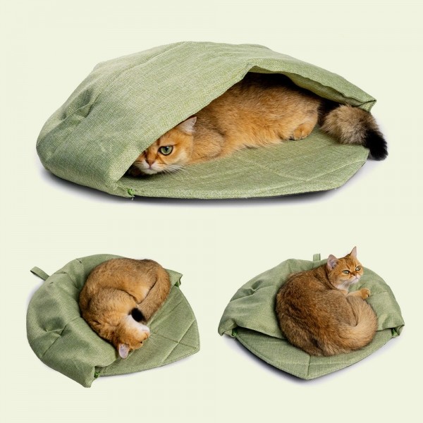 페오펫몰,크레용펫 바스락 낙엽잎 숨숨집 동굴 하우스