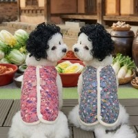 [꽃길특가]크레용펫 할머니 김장조끼 누빔 겨울옷