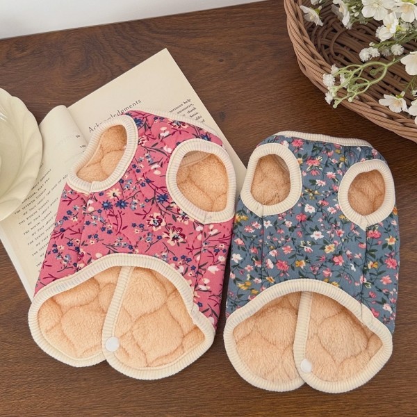 페오펫몰,[꽃길특가]크레용펫 할머니 김장조끼 누빔 겨울옷