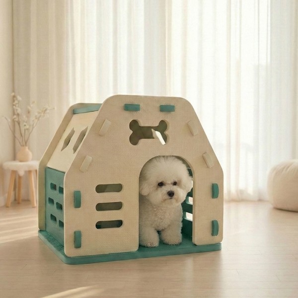 페오펫몰,[꽃길특가]크레용펫 코지 폼 하우스 대형 강아지 집