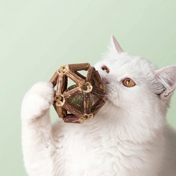 페오펫몰,[꽃길특가]크레용펫 캣닢 쏙 마따따비 둥지볼 7.5cm