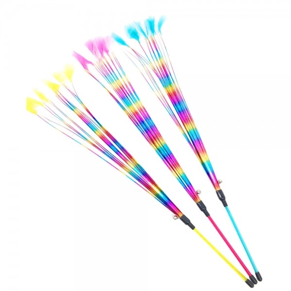 페오펫몰,크레용펫 1타15피 무지개 카샤카샤 낚시대 스틱