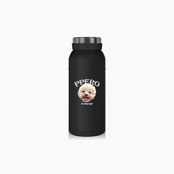 페오펫몰,반려동물 강아지 고양이 사진 그림 커스텀 주문제작 패밀리 보틀 (350ml)
