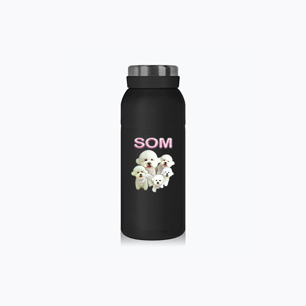 페오펫몰,반려동물 강아지 고양이 사진 그림 커스텀 주문제작 패밀리 보틀 (350ml)