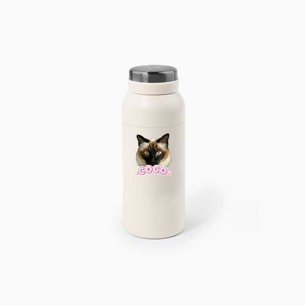 페오펫몰,반려동물 강아지 고양이 사진 그림 커스텀 주문제작 패밀리 보틀 (350ml)