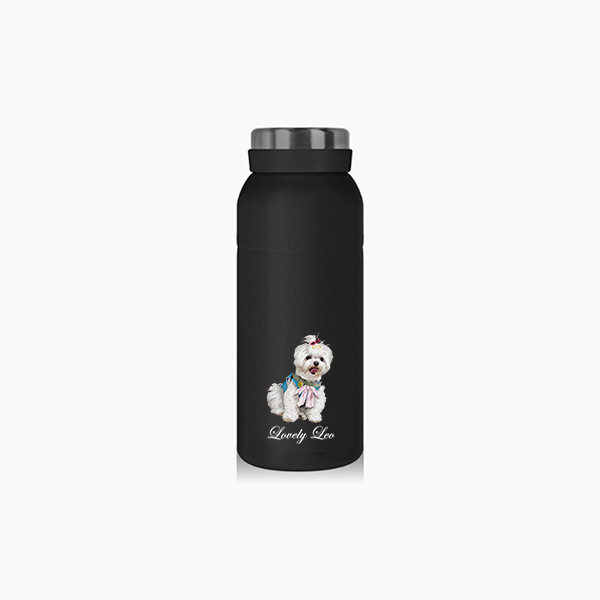 페오펫몰,반려동물 강아지 고양이 사진 그림 커스텀 주문제작 패밀리 보틀 (350ml)