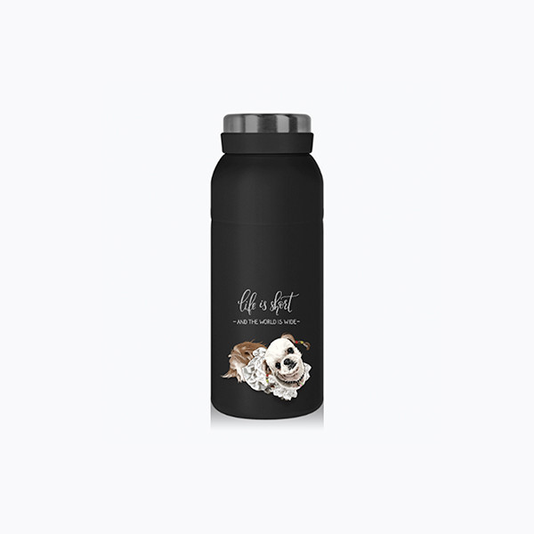 페오펫몰,반려동물 강아지 고양이 사진 그림 커스텀 주문제작 패밀리 보틀 (350ml)