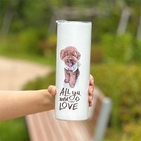 반려동물 강아지 고양이 사진 그림 커스텀 주문제작 스탠다드 텀블러 (600ml)