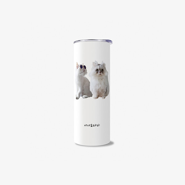 페오펫몰,반려동물 강아지 고양이 사진 그림 커스텀 주문제작 스탠다드 텀블러 (600ml)