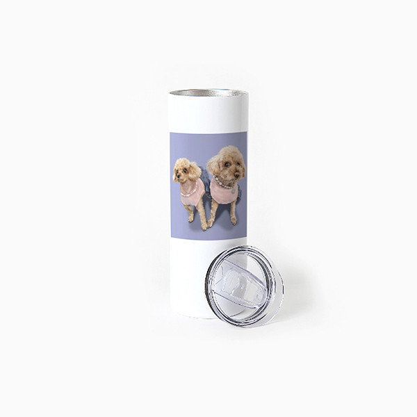 페오펫몰,반려동물 강아지 고양이 사진 그림 커스텀 주문제작 스탠다드 텀블러 (600ml)