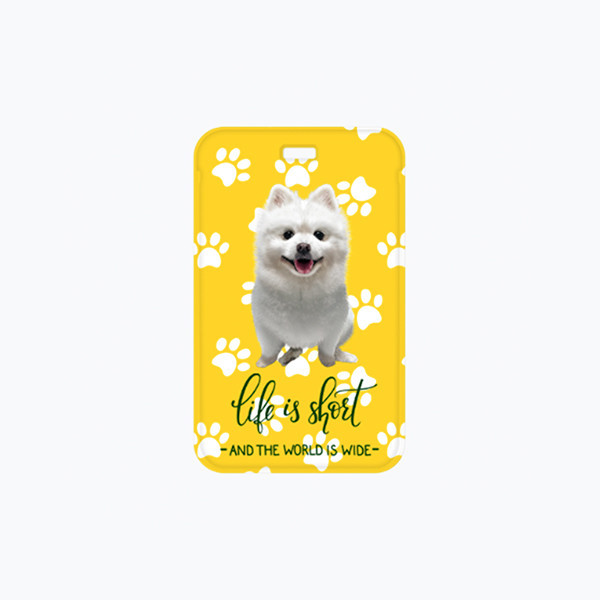 페오펫몰,반려동물 강아지 고양이 사진 그림 커스텀 주문제작 PVC 네임택