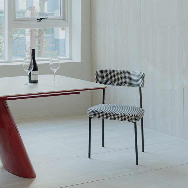 페오펫몰,[반려인혜택][헨지디자인] 씨엘 라운드 패브릭 체어 식탁의자