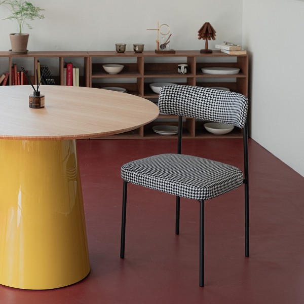 페오펫몰,[반려인혜택][헨지디자인] 씨엘 라운드 패브릭 체어 식탁의자