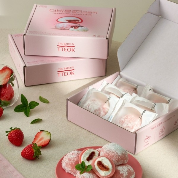 페오펫몰,[더바른떡] 딸기크림떡 360g