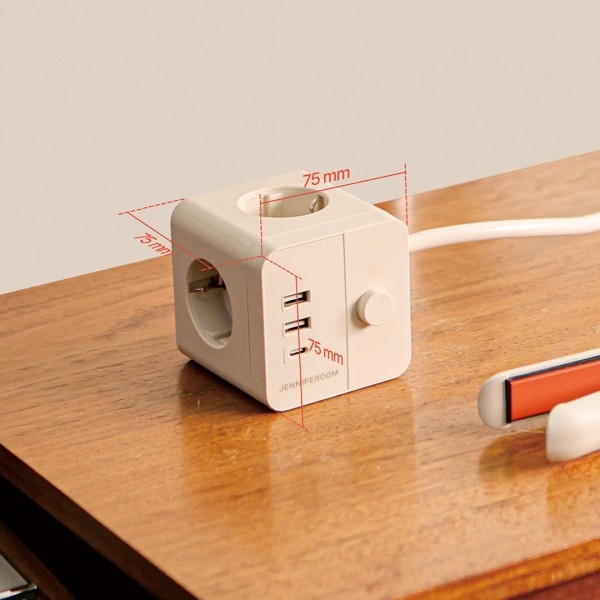 페오펫몰,[제니퍼룸] 큐브 멀티탭