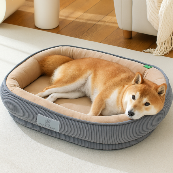 페오펫몰,[펫앤마마] 강아지 방석 쿠션 3종 (그레이/그린/브라운) M~2XL