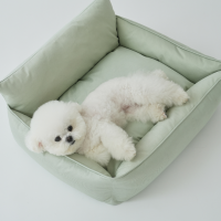 [펫앤마마] 강아지 방석 쿠션 등받이 5종 (베이지/핑크/라이트그린/그레이/블루베이지) M~2XL