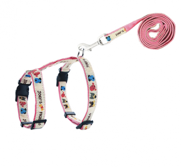 페오펫몰,[펫츠컴퍼니] 조이 목줄 하네스 캣하네스 트윈리드줄 (색상랜덤) [최저가]