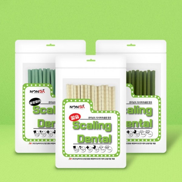 페오펫몰,논다 다시마 스케일링 덴탈껌 100g 3종
