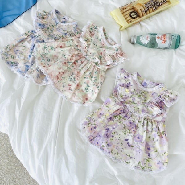 페오펫몰,모네의 정원 OPS 강아지옷 애견의류 원피스 (3color)